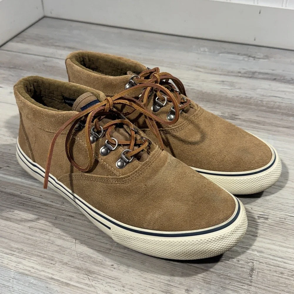 Sperry Striper Storm Chukka Men's Sz‎ 9 Waterproof, Suede Tan Boots, STS19888